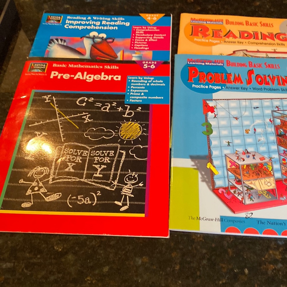 NWOT Set of 4 Educational Workbooks